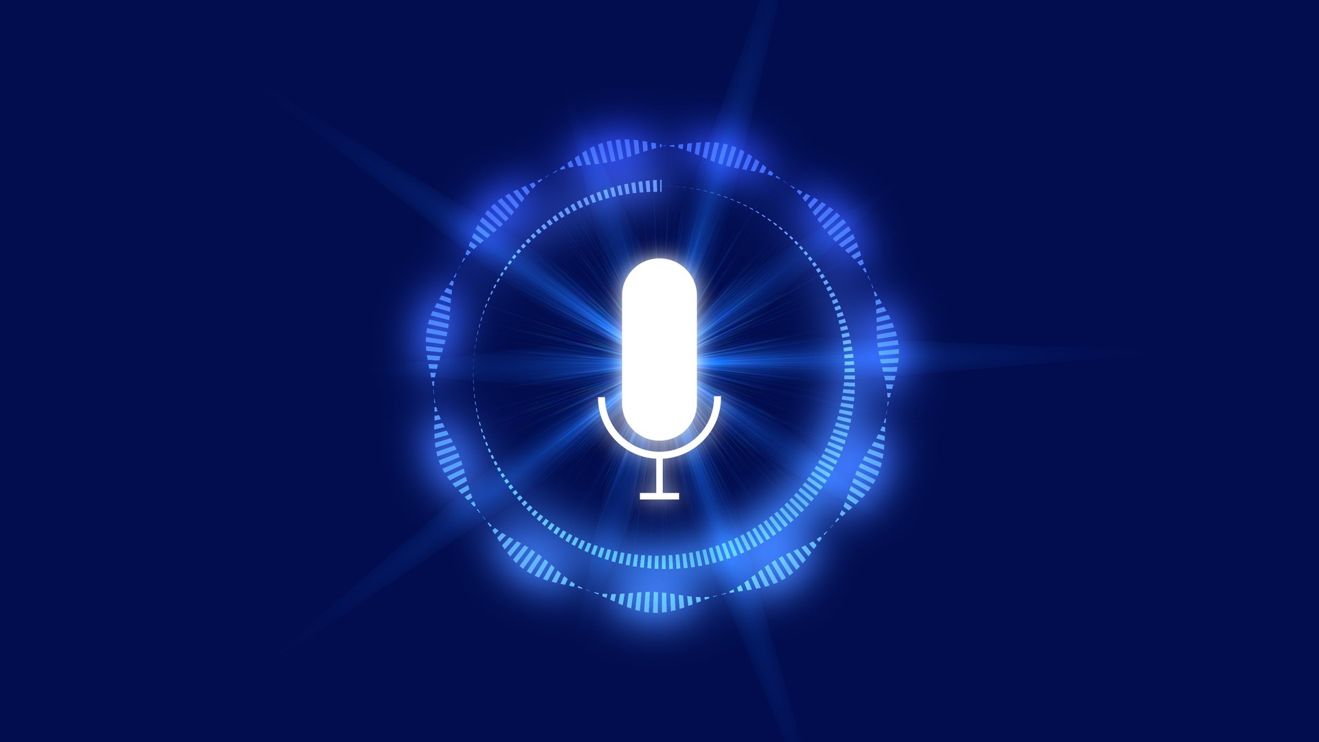 Audio Spectrum Animation Stock Video Background Podcast Artificial Voice or Speech Voice Recognition - 4K Stok photo